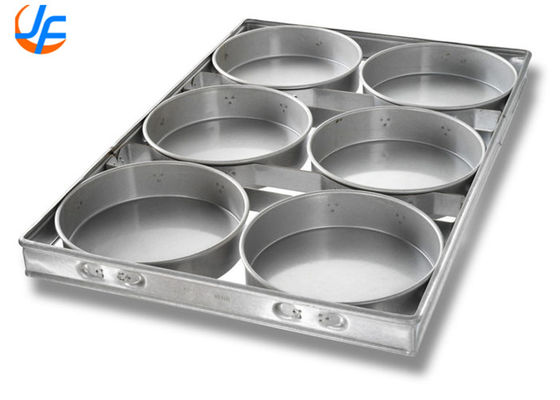 RK Bakeware China Foodservice Chicago Metallic 6 Bänder Aluminium Runde Käsekuchenform glasiert