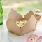 Microwavable gefaltetes Mittagessen-Mahlzeit-Nahrungsmittelkasten-Kraftpapier nehmen Inh. heraus