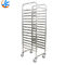 Speicher-Aluminiumbäckerei Tray Trolley RK Bakeware China-16/Edelstahl-backendes Gestell, das Tray Rack Trolley backt