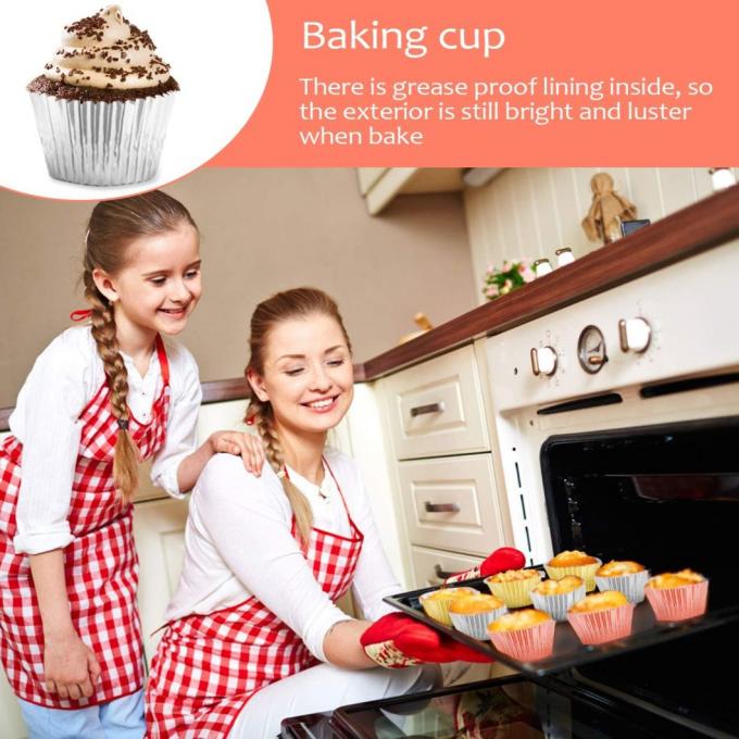 Des Aluminiumfolie-Muffin-Zwischenlagen-kleinen Kuchens Rk Bakeware China Zwischenlagen-Aluminiumfolie-Papier-Backen-Schale