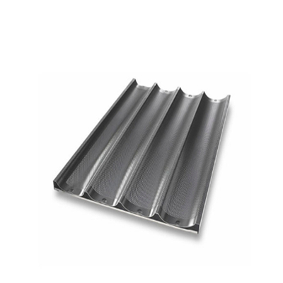 RK Bakeware China Foodservice NSF 800 x 600 Durashield Coating Channel Baguetteblech