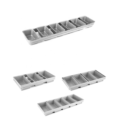 6 Riemen Aluminium Stahl Custom Brot &amp; Laibpfannen Brot Backform Laib Dose Antihaft Backform