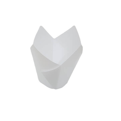 Mini-30mm Verpackung regelmäßiger Tulip Paper Baking Cups Muffin-Zwischenlagen-weiß