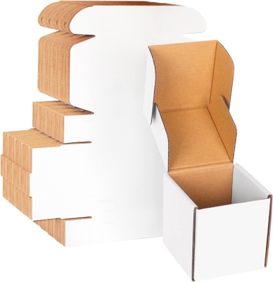 Gewölbtes weißer Kuchen-backende Kasten-Form-zusammenklappbare Papier 32 ECT