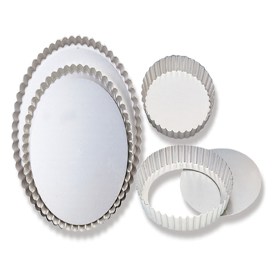 Rk Bakeware China-Hard Coat Aluminium Fluted Pie Pan Tortenform