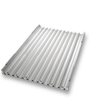 RK Bakeware China Foodservice NSF Siicone glasiert 800 x 600 mm 8 Flöten Kanal Aluminium französisches Baguette-Backblech