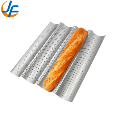Rk Bakeware China-49053 5 Laib Antihaft 600 * 400 Aluminium Uni-Lock Baguette-Tablett / French Bread Pan