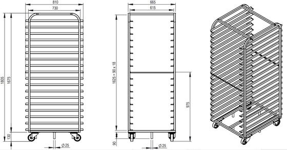 Rk Bakeware China-Flatpack Edelstahl-Doppelofengestell