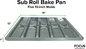 RK Bakeware China Foodservice NSF Commercial Bakeware 5 Count 3 Inch Sub Sandwich Roll Pan Backblech