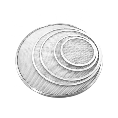 7-Zoll-Rundmaschen-Pizzablech, perforiertes Pizzablech, Backblech, Backblech, Aluminium-Pizzasieb für Restaurant, Bar oder Bäckerei