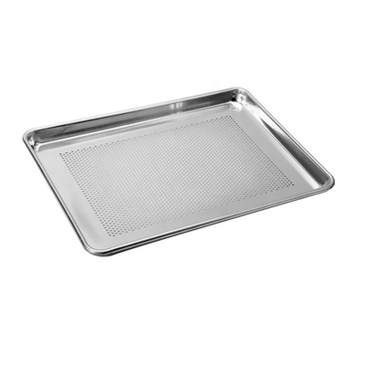 18 '' * 13 '' * 1 '' 1,2 mm Untere perforierte Brotbackform Burger oder Hamburger oder Hot Dog Brötchen Backform Aluminium Brotform