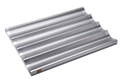 5 geschlitzte französische Brotbackform aus Aluminium Antihaft-Baguette-Backblech für Bar oder Bäckerei oder Restaurant