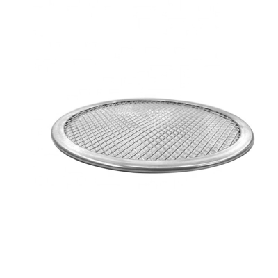 12-Zoll-Pizzablech aus rundem Mesh, perforiertes Pizzablech aus Aluminium, Pizzasieb