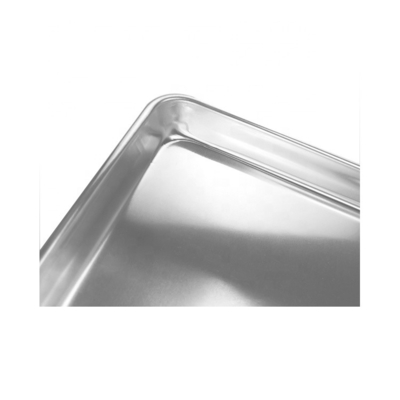 Kommerzielle 10 '' * 6 '' * 1 '' 0,8 mm rechteckige Brotbackform Burger oder Hamburger oder Hot Dog Brötchen Backform Aluminium Brotform