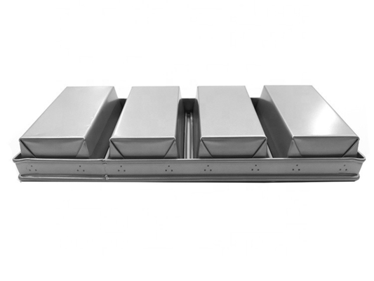 6 Riemen Aluminium Stahl Custom Brot &amp; Laibpfannen Brot Backform Laib Dose Antihaft Backform