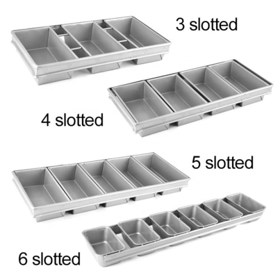 6 Riemen Aluminium Stahl Custom Brot &amp; Laibpfannen Brot Backform Laib Dose Antihaft Backform