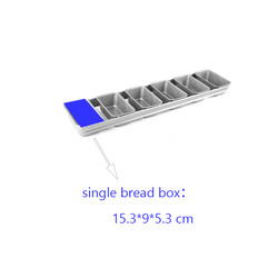 6 Riemen Aluminium Stahl Custom Brot &amp; Laibpfannen Brot Backform Laib Dose Antihaft Backform