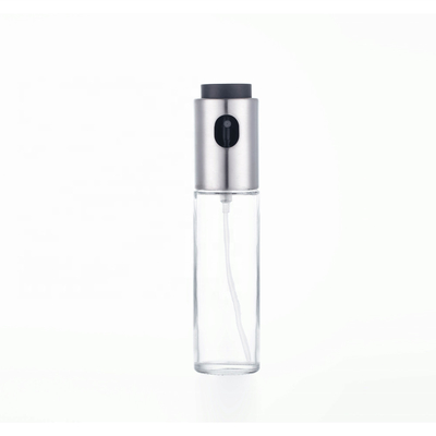 Edelstahl-Grill-Kochwerkzeug, nachfüllbarer Ölspender, Glas-Kunststoff-Essig-Öl-Sprühflasche