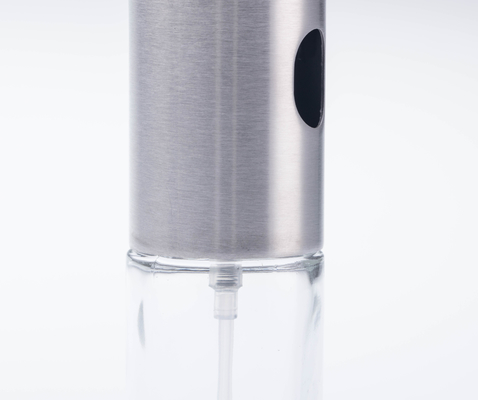 Edelstahl-Grill-Kochwerkzeug, nachfüllbarer Ölspender, Glas-Kunststoff-Essig-Öl-Sprühflasche
