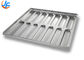 RK Bakeware China Foodservice 41053 Chicago Metallic glasierter aluminisierter Stahl stumpfe Hoagie-Brötchenpfanne
