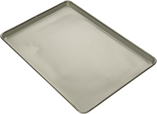 0,5 mm starkes Aluminium-Backblech mit Eisendraht und schwarzem Emaille-Grillrost