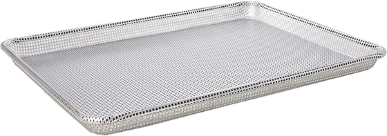 0,4 mm starkes silbernes Aluminium-Pizzablech, ofenfest und leicht zu reinigen