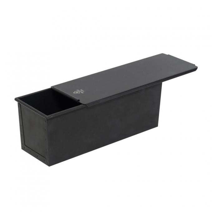 RK Bakeware China Foodservice NSF 0215 Hoagie-Brötchenpfanne aus glasiertem aluminiertem Stahl mit abgerundeten Enden, Hamburger-Brötchen-Backblech 4
