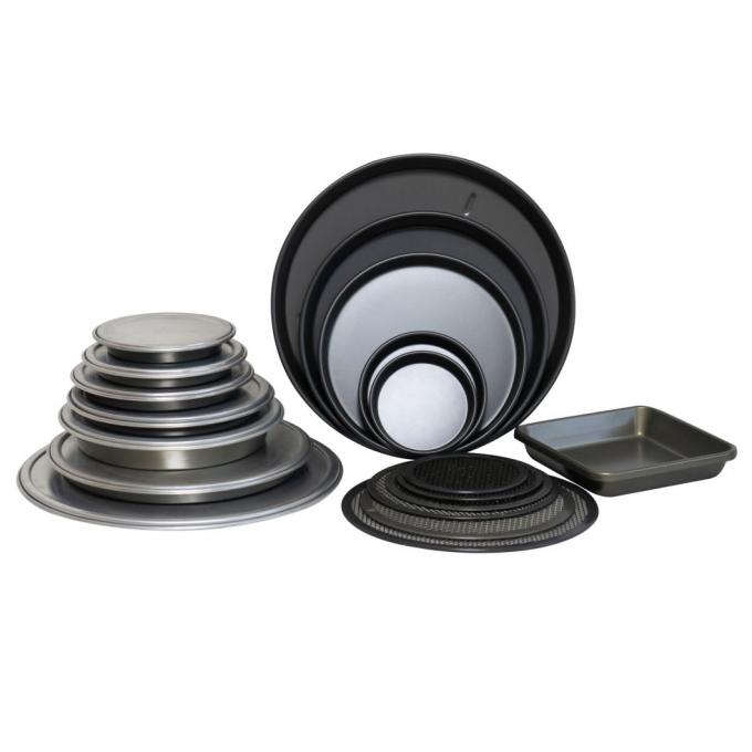 RK Bakeware China Foodservice NSF 25,4 x 35,6 cm Commerce hart eloxiertes Aluminium Detroit Pizzablech für Pizzaketten 8