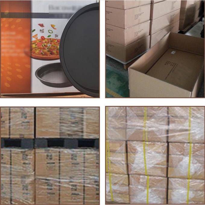 RK Bakeware China Foodservice NSF Pizzableche aus hart eloxiertem Aluminium mit perforierter knuspriger Kruste für Pizza Hut 4